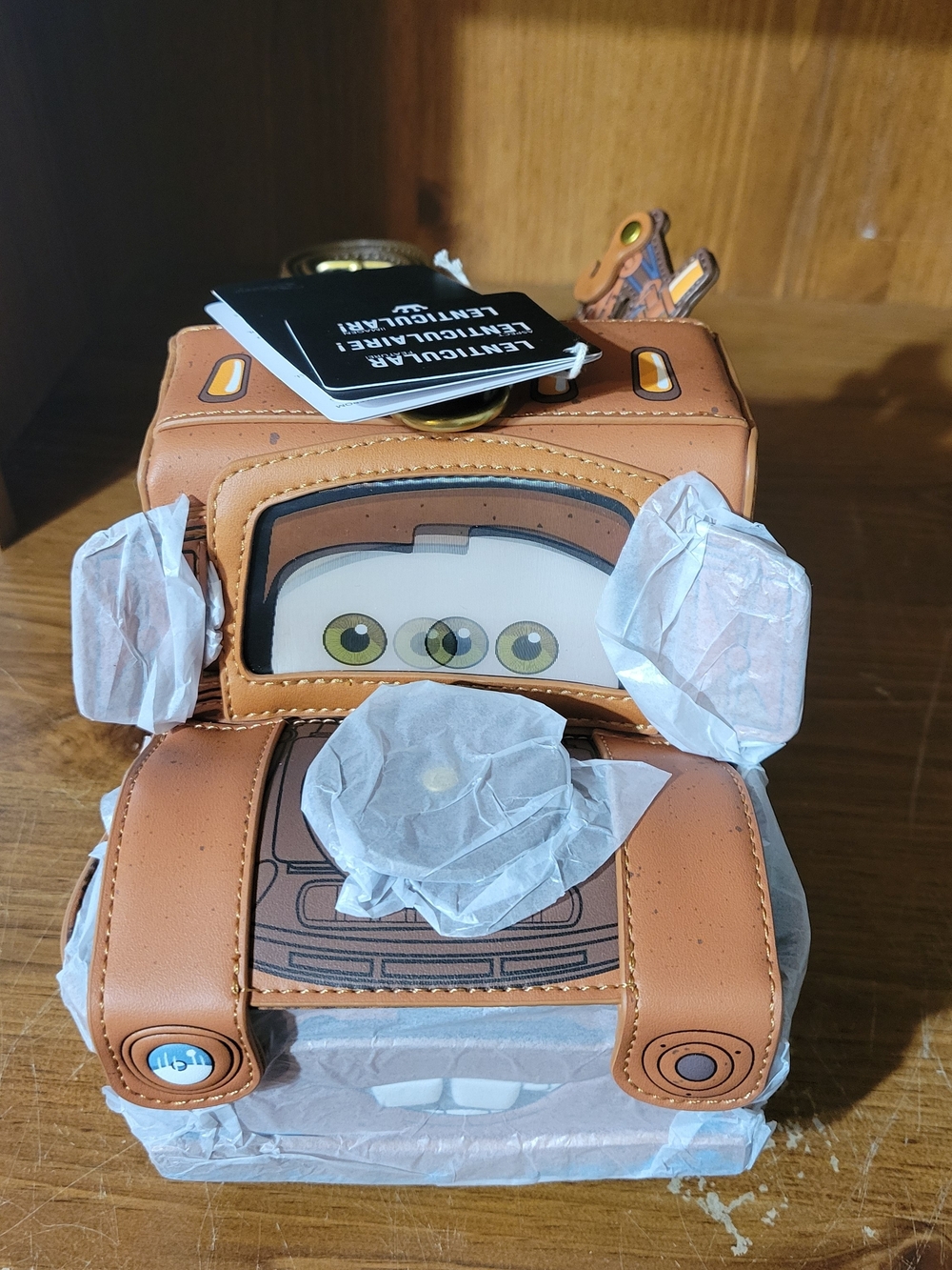 Price Is Firm. Loungefly Disney Pixar Cars 20th Anniversary Tow Mater Crossbody.